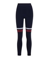 FALKE Dames Broek van onderlaag Maximum Warm Long W Ti functioneel materiaal sneldrogend 1 stuk, Blauw Space Blue 6116 Stripe, L