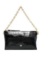 TOM FORD sac en cuir à effet peau de crocodile - Noir