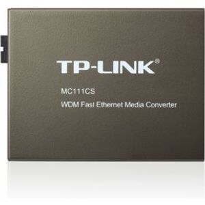 TP-LINK MC111CS netwerk media converter 1000 Mbit/s 1550 nm Single-mode Zwart