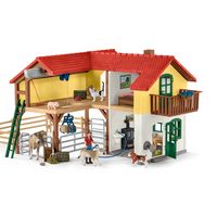 Schleich Farm World - Boerderij met stal en dieren speelfiguur 42407 - thumbnail