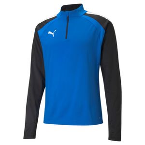 PUMA teamLIGA 1/4 Trainingstrui Blauw Zwart