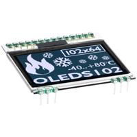 Display Elektronik Grafisch display Wit (b x h x d) 39.00 x 41.00 x 3.3 mm