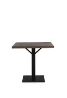 Light & Living Eettafel Chisa 80 x 80cm - Bruin/Zwart - Vierkant