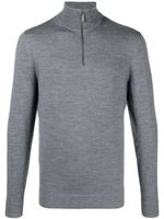 Calvin Klein pull en laine à logo brodé - Gris