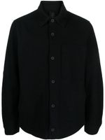 Transit chemise feutrée en laine vierge - Noir