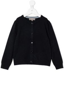 N.PEAL KIDS cardigan en maille fine - Bleu