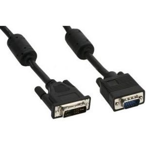 InLine 17782A video kabel adapter 3 m DVI-A VGA (D-Sub) Zwart