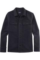 OLYMP Casual Modern Fit Overshirt zwart, Effen - thumbnail