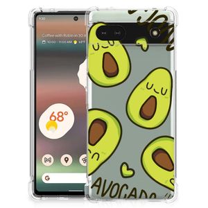 Google Pixel 6A Stevig Bumper Hoesje Avocado Singing