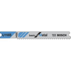 Bosch Accessories 2608631771 Decoupeerzaagblad U 118 B, Basic for Metal 3 stuk(s)