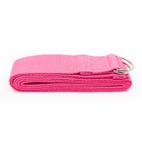 Yoga Riem D-ring Katoen Roze (183 cm) - thumbnail