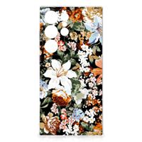 TPU Case voor Samsung Galaxy S24 Ultra Dark Flowers