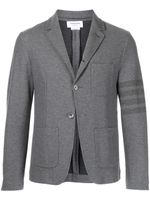 Thom Browne blazer à détail 4 bandes signature - Gris