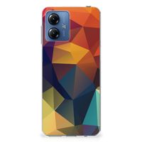 Motorola Moto G14 TPU Hoesje Polygon Color - thumbnail