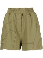 3.1 Phillip Lim short de jogging à empiècements contrastants - Vert