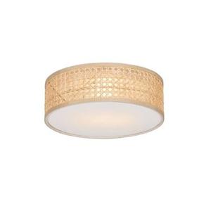 QAZQA Oosterse plafondlamp rotan 30 cm - Tromma