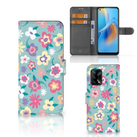 OPPO A74 4G Hoesje Flower Power