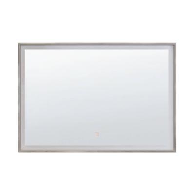 Beliani ARGENS - Badkamerspiegel-Zilver-Synthetisch materiaal