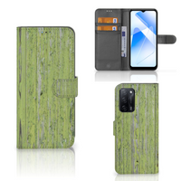 OPPO A16/A16s/A54s Book Style Case Green Wood - thumbnail