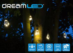 Dreamled vintage verlichting - 5 meter met 10 ledlampen