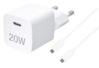 Vivanco TCVVUSBCPD20W USB-C-adapter 20 W Binnen Uitgangsstroom (max.) 3 A Aantal uitgangen: 1 x USB-C bus