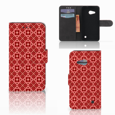 Microsoft Lumia 550 Telefoon Hoesje Batik Rood