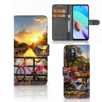 Xiaomi Redmi 10 Flip Cover Amsterdamse Grachten - thumbnail