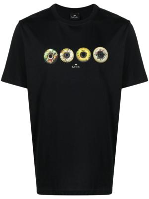 PS Paul Smith T-shirt met print - Blauw PS Paul Smith T-shirt met print - Blauw
