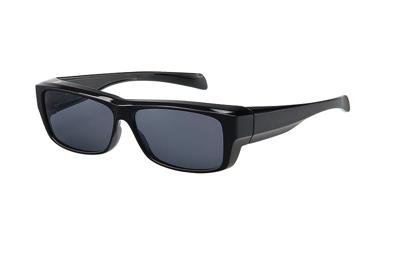 FitOfar overzetzonnebril zwart unisex met grijze lens VZ0019A FitOfar overzetzonnebril zwart unisex met grijze lens VZ0019A