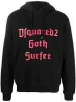 DSQUARED2 hoodie à slogan imprimé - Noir - thumbnail