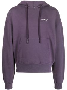 Off-White hoodie en coton à imprimé graphique - Violet