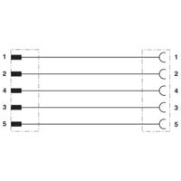 Phoenix Contact 1416102 Sensor/actuator aansluitkabel Aantal polen: 5 1.00 m 1 stuk(s)