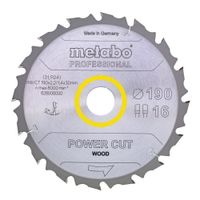 Metabo Accessoires Cirkelzaagblad | "Power Cut Prof" | 165x20mm | Z14 FZ/FA 10° - 628292000