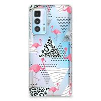 Motorola Edge 20 Pro TPU Hoesje Flamingo Triangle