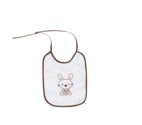 Interbaby slabbetje Konijn junior 25 x 20 cm katoen