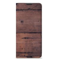 Motorola Moto G51 5G Book Wallet Case Old Wood - thumbnail