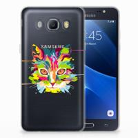 Samsung Galaxy J5 2016 Telefoonhoesje met Naam Cat Color