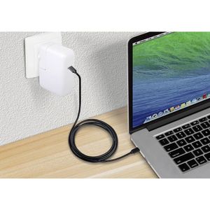 Renkforce USB-kabel USB 3.2 Gen2x2 USB-C stekker 2.00 m Zwart Afgeschermd RF-4531576