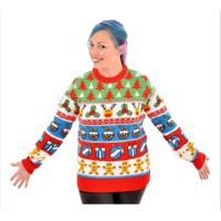 Cheesy Christmas Foute kersttrui - gekleurd - acryl - volwassenen 3XL (46/58)  -