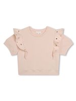 Chloé Kids t-shirt à détails de clous - Rose