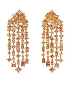 Anabela Chan boucles d'oreilles Cascade en or 18ct - Orange