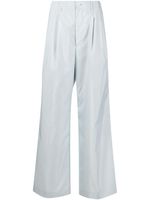 Auralee pantalon ample à taille haute - Bleu