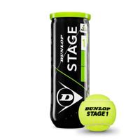 Dunlop Tennisbal Stage 2 tennisbalen 3-stuks geel/groen