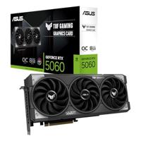 ASUS TUF Gaming GeForce RTX ™ 5060 8 GB GDDR7 OC Edition Gaming grafische kaart (PCIe® 5.0, HDMI®/DP 2.1, 3.1-sleuf, componenten van militaire kwaliteit, beschermende PCB-coating, axiale