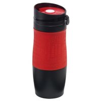 Dubbelwandige thermobeker rood/zwart 380 ml   -