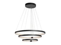 SLV Led hanglamp One Triple 3-rings Ø 80cm dimbaar zwart 1002913