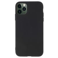 Anti-Vingerafdruk Mat iPhone 11 Pro TPU Hoesje - Zwart - thumbnail