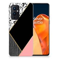 OnePlus 9 TPU Hoesje Zwart Roze Vormen