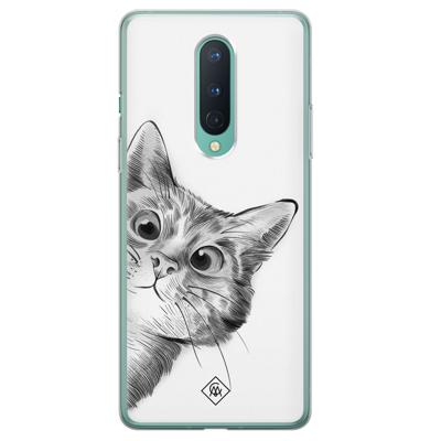 OnePlus 8 siliconen hoesje - Peekaboo