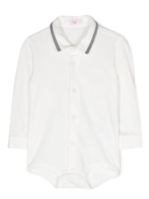 Il Gufo Romper met lange mouwen - Wit